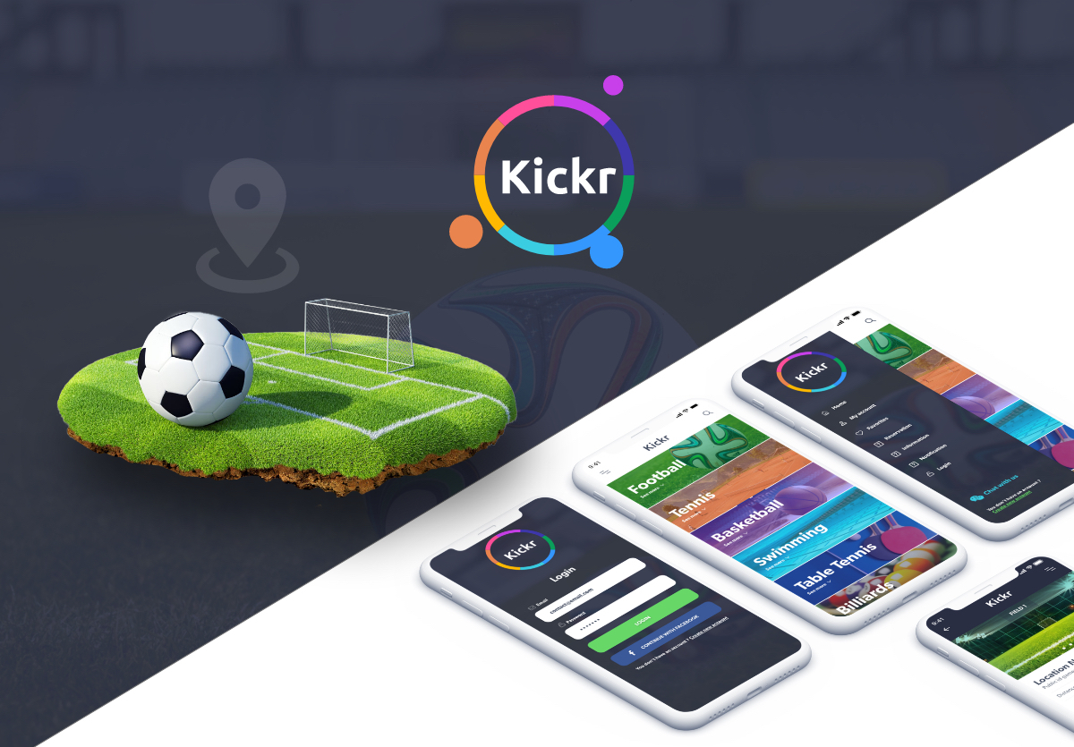 KICKR - Android & iOS app for booking sport fields